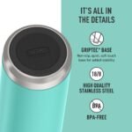 THERMOS ICON SERIES, Water Bottle with Spout - 18 Ounce, Seafoam - Stainless Steel Vacuum Insulated Water Bottle with Lid - Image 5