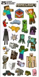 Minecraft Water Bottle Set for Boys - Bundle with a Refillable 20oz Container, Stickers, and More Sports Bottle for Kids, Girls - Image 4