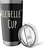 Michelle's Cup, Girl's Funny Custom Personalized Name Stainless Steel Insulated Tumbler - Image 5