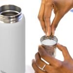 MIRA 18 oz Tea Infuser Thermo - Stainless Steel Travel Bottle with Removable Strainer for Loose Leaf Tea - Insulated Hot & Cold Brew Steeper - White - Image 4