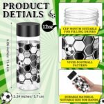 Skylety 16 Pcs 12 oz Soccer Plastic Cups with Lid Bulk Reusable Soccer Cup Plastic Juice Bottles Tumbler for Sport Themed Party Favors Birthday Team Gifts - Image 3