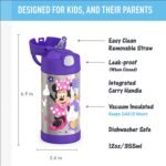 THERMOS FUNTAINER 12 Ounce Stainless Steel Vacuum Insulated Water Bottle with Lid, MINNIE MOUSE - Image 3