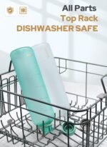 Opard Slim Water Bottle 32oz, Dishwasher Safe Plastic Water Bottle BPA-Free, Leakproof Screw Top, Cream White, Reusable for Travel School Sport Gym Hiking - Image 3