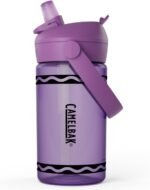CamelBak Crayola Flip Straw Kids Tritan Renew Water Bottle Violet, 14oz - Image 3
