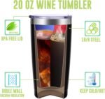 Personalized Initial Tumbler.Monogrammed Custom Initial Tumbler B.Unique Initial Tumbler Cup Gifts for Men Women. Novelty Birthday Christmas Party Graduation Wedding Gifts.(20oz Black) - Image 3