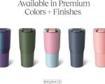 BrüMate Nav 25oz 100% Leak Proof Insulated Travel Tumbler with Magnetic BevLock™ Lid - Double Wall Cup-Holder Friendly Stainless Steel Mug (Dune) - Image 3