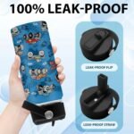 FAIVHSO Trucks Gifts for Boy Truck Lovers, 16 oz Water Bottles with Straw Lid, Stainless Steel Insulated Tumbler, Truck Cup Gifts for Birthday Christmas - Image 4