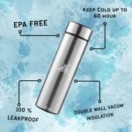 Chandler Stainless Steel Vacuum Bottle 16 OZ – Insulated Travel Bottle for Hot & Cold Coffee, Tea & Beverages – Fits Car Holders – Spill-Free Design - Pink - Image 4