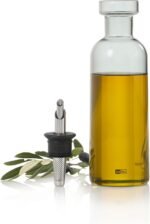 AdHoc AromaPour Oil & Vinegar Dispenser - Reusable, No-Drip Glass Container with Stainless Steel Filter - Dishwasher Safe - 16.6 oz - Image 3