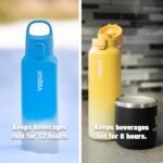 Vapur Chill Double Wall Insulated Reusable Water Bottle With Lockable Lid, Keeps Drinks Cold or Hot, Hydration On The Go, Ideal for Traveling, Hiking or Camping, BPA Free, 20 Ounce, Sunbeam - Image 3