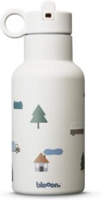 Blooom Insulated Stainless Steel Kids Water Bottle With Straw Lid | Durable, Leakproof, Cupholder Friendly | Kids Tumbler for School, Travel and Outdoors | Modern Design (City, 12 oz) - Image 3