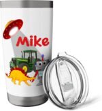 Mike Personalized Custom Name Boys Stainless Steel Insulated Tumbler - Image 5