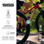 SIGG - Soft Bike Water Bottle - Pulsar Therm Frost - Insulated - Squeezable - Dishwasher Safe - Lightweight - Leakproof - BPA Free - Sports Bottle with SureSnap® Valve - Pink - Aqua - 22 Oz - Image 3