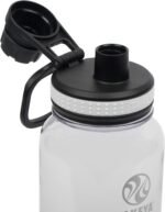 Takeya Tritan Water Bottle with Spout Lid - Durable Dishwasher-Safe Water Bottle - Simple, Modern Bottle - Reusable Water Bottle with Leak-Proof Lid - 40 oz, Clear - Image 3