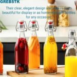 2 Pack Swing Top Glass Bottles 18oz, Flip Top Bottles with Airtight Lids & Leakproof Seals for Home Brewing Kombucha, Beer, Kefir, Juice, Oil, Vinegar & Vanilla Extraction - Image 4
