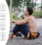 Bambaw Insulated 750ml Vacuum Water Bottle – Light Blue, Stainless Steel, Leakproof, Walking Bottle - Image 4