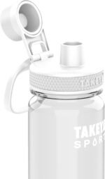 Takeya Tritan Sport Water Bottle with Spout Lid - BPA-Free & Dishwasher-Safe Water Bottle - Reusable Bottle with Lid Handle - Simple Leak-Proof Water Bottle - 24 oz, Extreme Air - Image 3