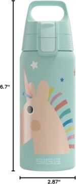 SIGG - Insulated Kids Bottle - Shield One Therm - For Carbonated Beverages - Dishwasher Safe - Stainless Steel - 17 Oz - Image 6