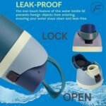 IN-FFINITY- 16oz Water Bottle - Insulated Stainless Steel with Straw SWIG & SIP Lid, 24h Cold & 12h Hot | Gym, Hiking, Travel & Kids Sports Metal Water Bottle with Carry Handle (GRASS GREEN) - Image 5