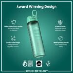 Ion8 1 Litre Water Bottle with Times to Drink, Leak Proof, Flip Lid, Carry Handle, Dishwasher Safe, BPA Free, Soft Touch Contoured Grip, Ideal for Gym, Health and Fitness, 32 oz, Teal - Image 7