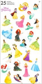 Disney Princess Water Bottle Bundle - School Supplies Set with 20 Oz Drinking Cup Featuring Ariel, Belle, Rapunzel Plus Stickers, More Princess Reusable Water Bottle Set - Image 4