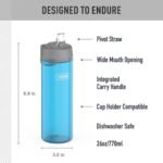 THERMOS ICON SERIES Lightweight Hydration Bottle - Durable Water Bottle Made with Tritan by Eastman with Straw Lid for Quick and Easy Drinking Experience - 26oz, Teal - Image 3