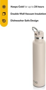 RTIC 26oz Journey Water Bottle Ceramic Lined Metal Stainless Steel Vacuum Insulated, BPA Free, Reusable, for Water, Hot and Cold Drinks, Travel, Sports, Camping, Beach - Image 3