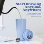 Bruetta Classic Collection Travel Tea Tumbler - Wide Mouth, Double Insulation, Zero Waste - Periwinkle - Image 3