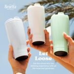Bruetta Classic Collection Travel Tea Tumbler - Wide Mouth, Double Insulation, Zero Waste - Periwinkle - Image 5