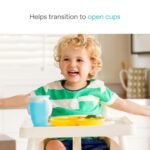 Munchkin Sippy Cup for 6 Month Old and Up, Spill Proof Miracle 360 Toddler Cups with Transition Handles, 7 Ounce, 2 Pack, Blue/Green - Image 3