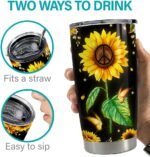 SANDJEST Inspirational Gifts for Birthday Inspirational Cups Tumbler 20oz Stainless Steel Insulated Tumblers Coffee Travel Mug Cup Motivational Gift for Women Friends Coworker - Image 8