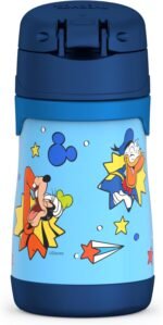 THERMOS Vacuum Insulated Stainless Steel 10oz Straw Bottle, Mickey Mouse - Image 3