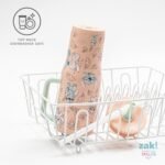 Zak Designs Disney Sutton Travel Tumbler for On the Go, 30oz Stainless Steel with Vacuum Insulation, Silicone Straw, and Carry Handle for Cold Drinks (Stitch, Angel) - Image 4