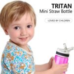 AceCamp 12oz Small Water Bottle 2 Pack with Straw for Kids and Adults BPA Free Tritan Sports Fitness Bottle Leak-Proof Durable Pink 2pcs - Image 9