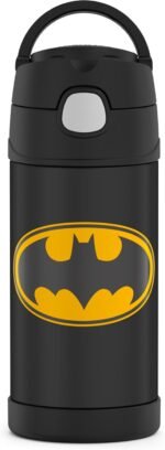 THERMOS FUNTAINER 12 Ounce Stainless Steel Kids Bottle, Batman - Image 3