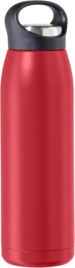 OGGI Freestyle Stainless Steel Insulated Water Bottle- Double Wall Vacuum Insulated, Travel Thermos, 23oz(680ml), Red - Image 3