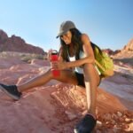 OGGI Freestyle Stainless Steel Insulated Water Bottle- Double Wall Vacuum Insulated, Travel Thermos, 23oz(680ml), Red - Image 7