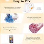 BGRAING 6 Pack 16 oz Acrylic Snow Globe Tumbler Double Wall Plastic Snowglobe Tumbler Cups with Pre-Drilled Hole, 100% Leak Proof, with Bamboo Lids & Clear Lid, for Snow Globe Glitter DIY Gift - Image 3