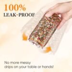 BGRAING 6 Pack 16 oz Acrylic Snow Globe Tumbler Double Wall Plastic Snowglobe Tumbler Cups with Pre-Drilled Hole, 100% Leak Proof, with Bamboo Lids & Clear Lid, for Snow Globe Glitter DIY Gift - Image 4