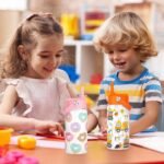 SANDJEST Donut Kids Water Bottle With Straw Lid 12oz Insulated Stainless Steel, Sprinkle Travel Tumbler, Gifts for Girls, Birthday, Christmas, Back To School - Image 4