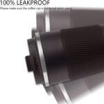 MOMSIV 12oz Travel Mug, Insulated Coffee Cup with Leakproof Lid, Vacuum Stainless Steel Double Walled Reusable Tumbler for Hot and Cold Water Coffee and Tea In Travel and Car (Brown) - Image 4