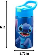 Stitch Stainless Steel Water Bottle for Boys and Girls - 14 Oz Reusable Canteen for Home, School, Plus Stickers, More | Lilo and Stitch Water Bottle - Image 4