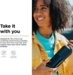 Klean Kanteen Rise Classic Insulated Water Bottle - Keep Drinks Cold for 65 Hours - Stainless Steel - Insulated Water Bottle - Leak & Sweat-Proof - Arch Loop Cap - 20 oz - Black - Image 4