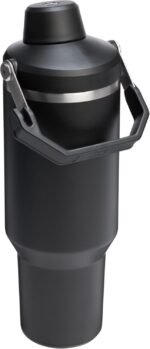 Stanley IceFlow 2.0 Fast Flow Tumbler with Handle 40 oz | Twist On Angled Spout Lid | Leakproof Water Bottle | Insulated Stainless Steel | BPA-Free | Black 2.0 - Image 4