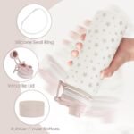 Star and Moon Stainless Steel Water Bottle with Strap 32oz, Insulated Bottles with Straw and Spout Lid for Gym Sports Travel Outdoor, Gifts for Women Girls Birthday Christmas - Image 3