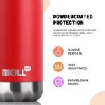 Mollcity Small Water Bottles for Kids -9 oz Stainless Steel Vacuum Insulated Leak Proof Water Bottle for School Cola Shape Mini Water Bottle for Girls(Red) - Image 7