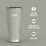 THERMOS ICON SERIES, Stainless Steel Tumbler with Slide Lock, 24 Ounce, River Rock - Image 3