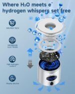 Hydrogen Water Bottle - 5000 PPB in 8 Minutes, Cyclic Mode for 8 Hours, Self Clean, Aluminum & Glass, 360ml Capacity, for Travel, Sports, Office, Home (Silver, 12Oz) - Image 4