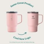 REDUCE 18 oz Hot1 Stainless Steel Insulated Mug with Temperature Adjusting Lid - Dual-Wall Vacuum, Cupholder Friendly - Keeps Drinks Hot for 6 Hours - Ideal for Coffee, Tea & Other - Pink Salt - Image 3