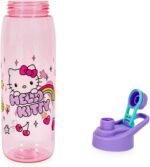 Sanrio Hello Kitty Rainbow Treats and Stars 28-Ounce Water Bottle with Lid | BPA-Free Plastic Sports Jug With Leakproof Screw-Top Lid | Hydration For Outdoor Activities, Gym Fitness | Cute Gifts - Image 3